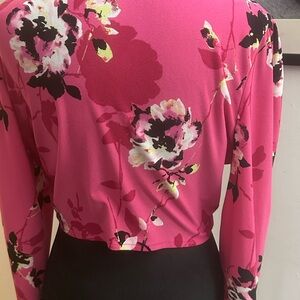 Bar III Pink Floral Blouse